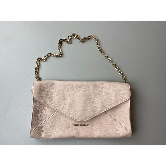 Vera Bradley Harper Clutch in Blush Leather - Picture 1 of 5